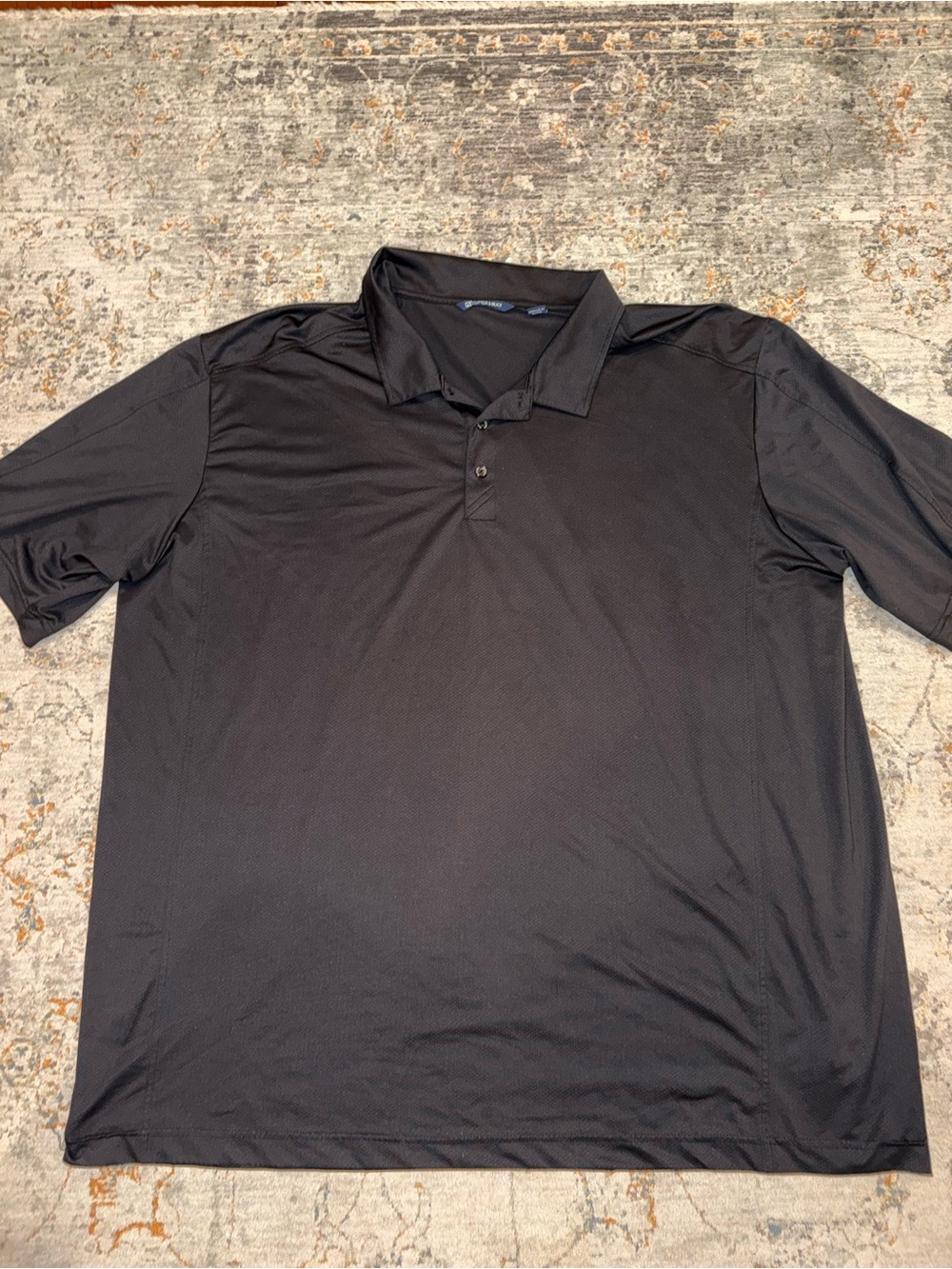 Cutter & Buck Black Short Sleeve Polo